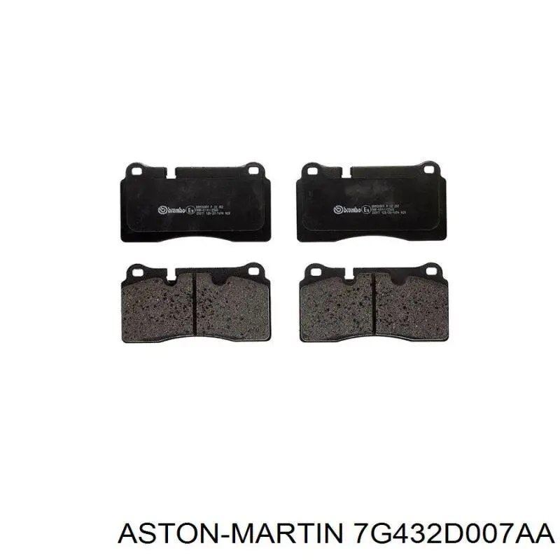 7G432D007AA Aston Martin Передні гальмівні колодки