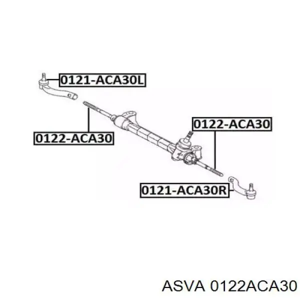 Тяга рульова 0122ACA30 Asva
