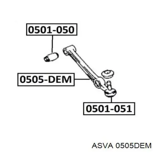 0505DEM Asva Пильник опори кульової нижній