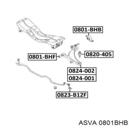 Купити SUSB14936 Moog Сайлентблок передньої підвіски