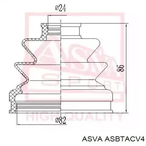ACVTO1018 Tenacity Пильник ШРУСа зовнішній, передній піввісі