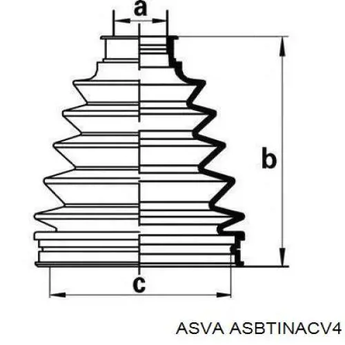 ASBTINACV4 Asva Пильник ШРКШ внутрішній, правий