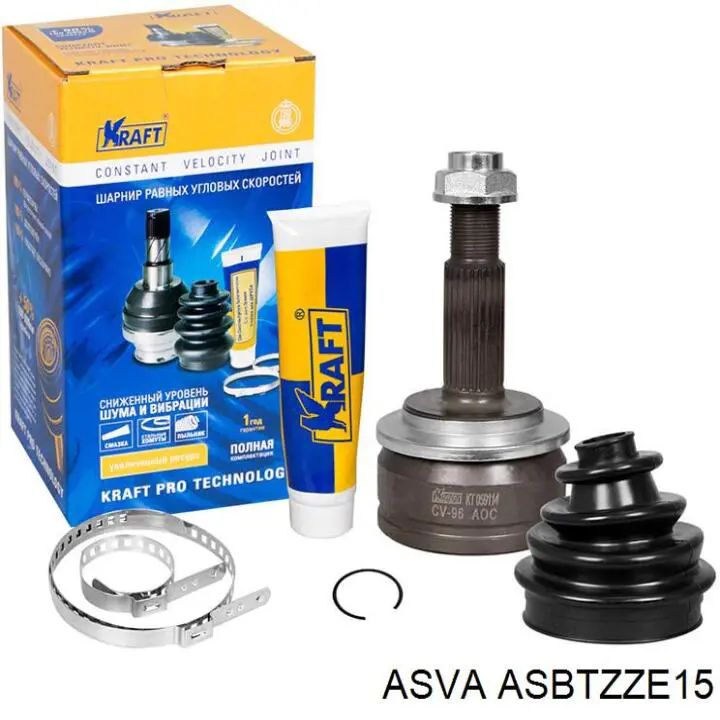 Пильник ШРУСа зовнішній ASBTZZE15 Asva