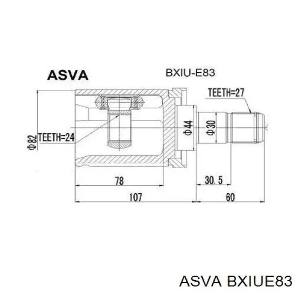 BXIUE83 Asva ШРКШ внутрішній, передній, лівий