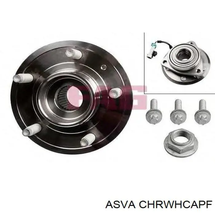 Маточина колеса передня Asva CHRWHCAPF ціна, від 79.59 USD