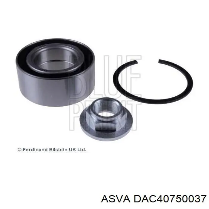 DAC40750037 Asva Підшипник ступиці задньої