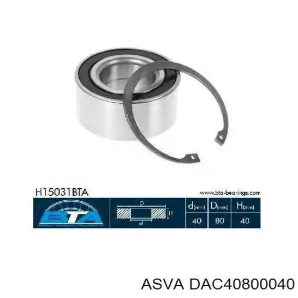 Комплект підшипник маточини передньої Dayco KWD1320 ціна, від 25.95 USD