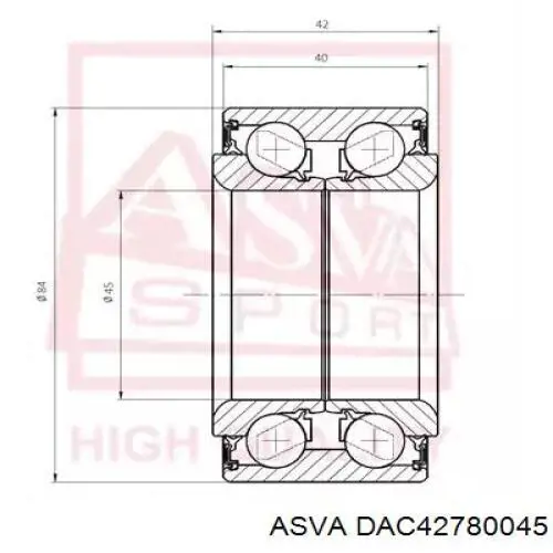 EC0133047 Mazda Підшипник маточини передньої