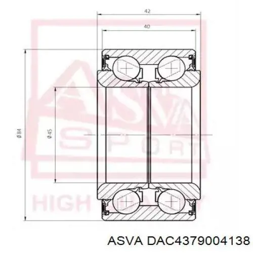 Купити WB90242 Sato Tech Підшипник ступиці передньої