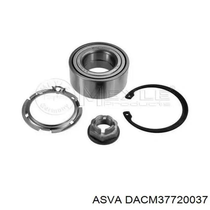 Комплект підшипник маточини передньої Asva DACM37720037 ціна, від 22.85 USD
