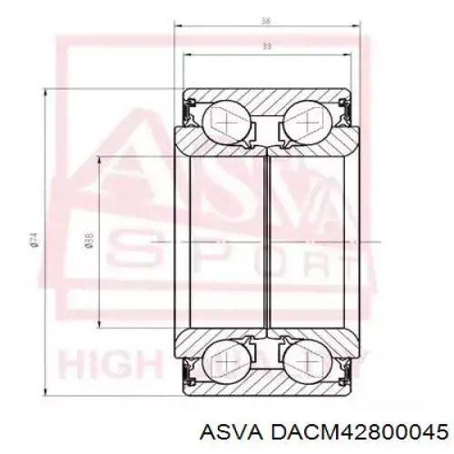 Комплект підшипник маточини передньої Mazda C23626151C ціна, від 36.03 USD