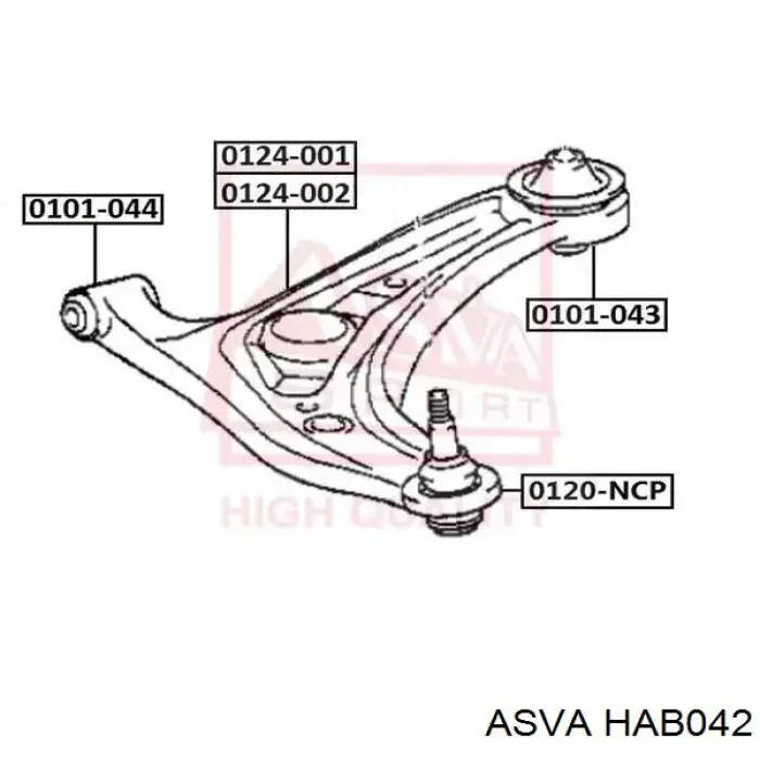 Купити HOBS024 Kautek Сайлентблок передньої підвіски