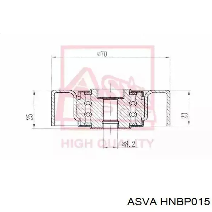 Купити HNBP015 Asva Натягувач приводного ременя