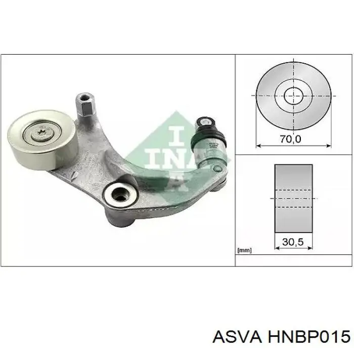 Натягувач приводного ременя HNBP015 Asva