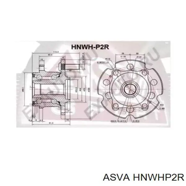 Маточини задніх коліс Asva HNWHP2R ціна, від 66.23 USD
