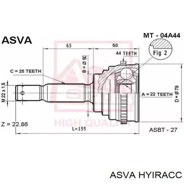 ШРКШ внутрішній, передній Tangun J21006 ціна, від 20.77 USD