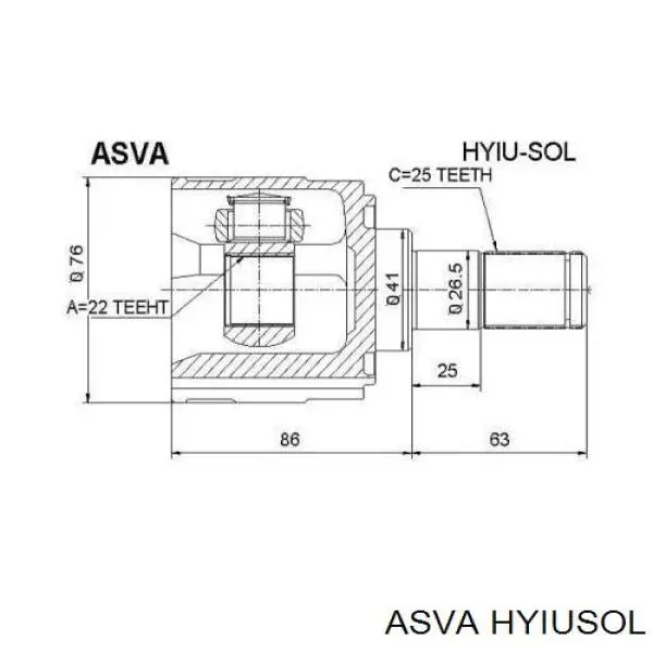 Купити ADBP890042 Blue Print ШРУС внутрішній правий