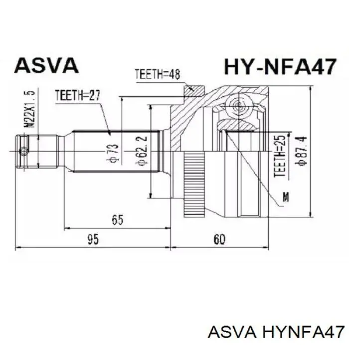 HYNFA47 Asva Граната зовнішня