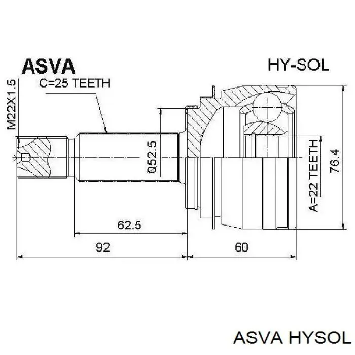 Граната колісна Asva HYSOL ціна, від 38.61 USD