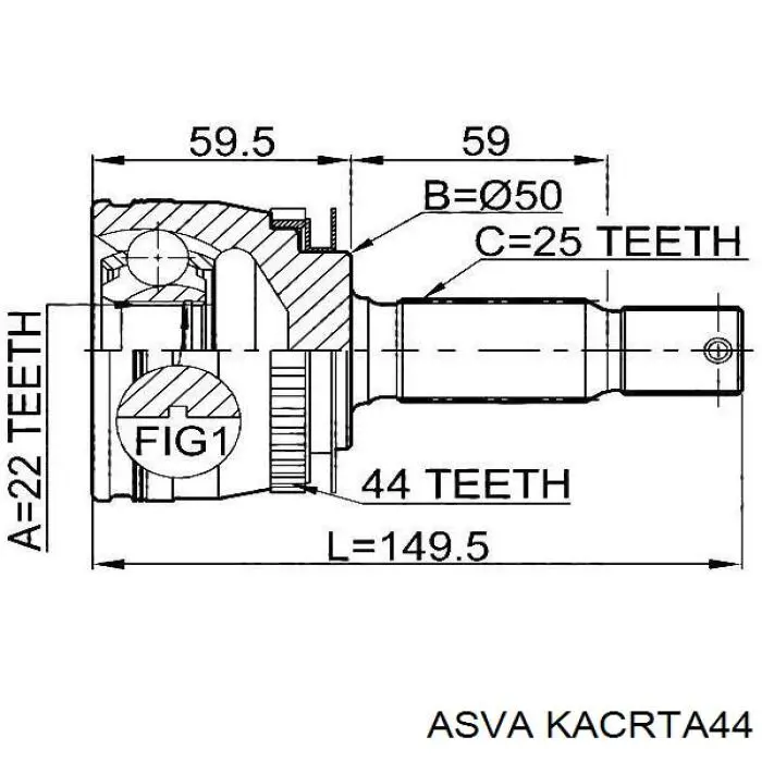 KACRTA44 Asva Граната зовнішня