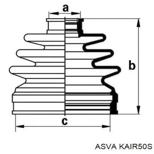 Купити KAIR50S Asva ШРУС внутрішній правий