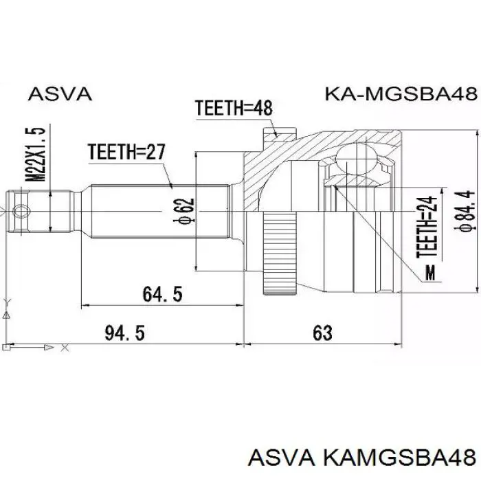 Купити 607798 Cifam Шарнір приводу зовнішній