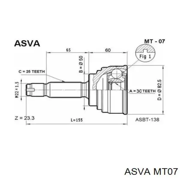 Граната колісна Asva MT07 ціна, від 23.80 USD
