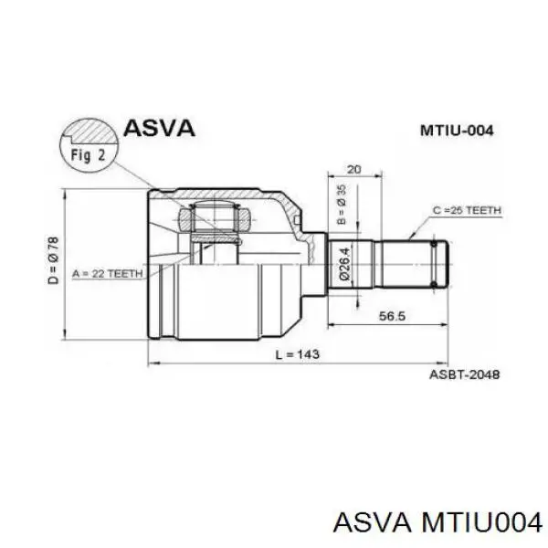 Купити MB297341 Market (OEM) Граната внутрішня ліва