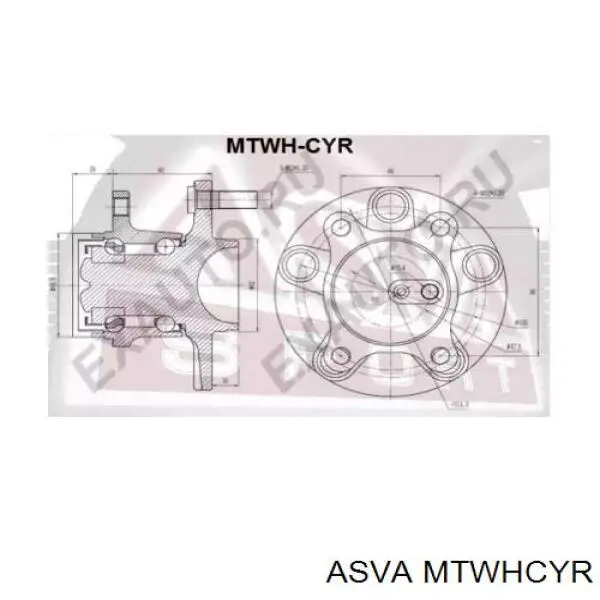 Маточини задніх коліс Asva MTWHCYR ціна, від 58.79 USD
