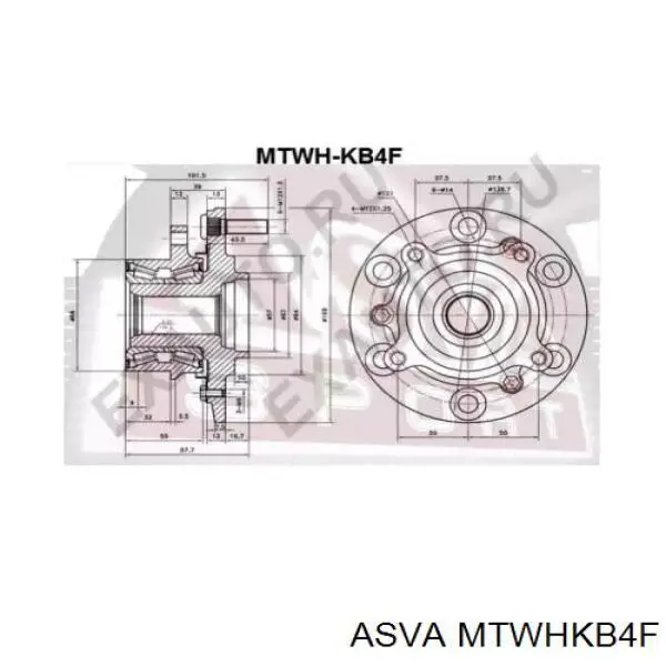 Передня маточина WB90458 Sato Tech