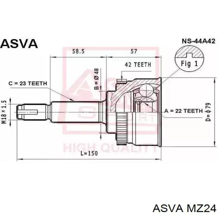 F02422610 Mazda Граната зовнішня