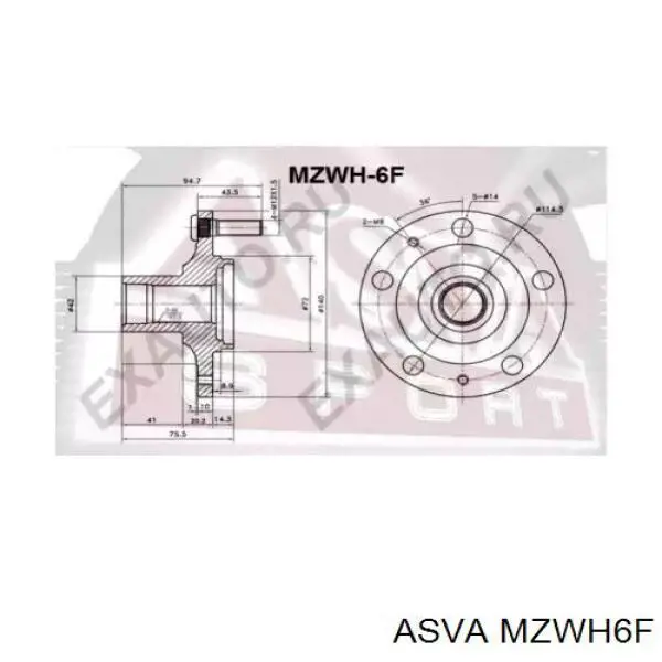 Маточина колеса передня NTY KLPMZ013P ціна, від 16.96 USD