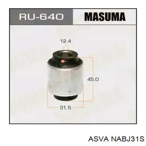 Сайлентблок нижнього важеля передньої підвіски Asva NABJ31S ціна, від 5.94 USD