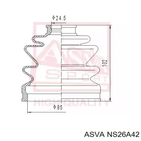 Купити ADN18931B Blue Print Шарнір приводу зовнішній