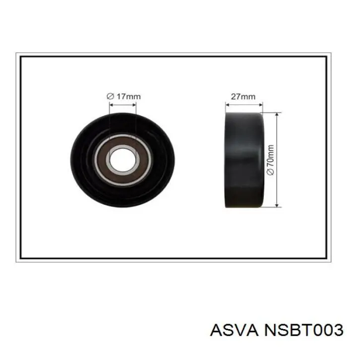 Натягувач приводного ременя NSBT003 Asva