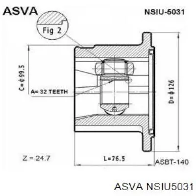 ШРКШ внутрішній, передній NTY NPWNS034 ціна, від 47.00 USD