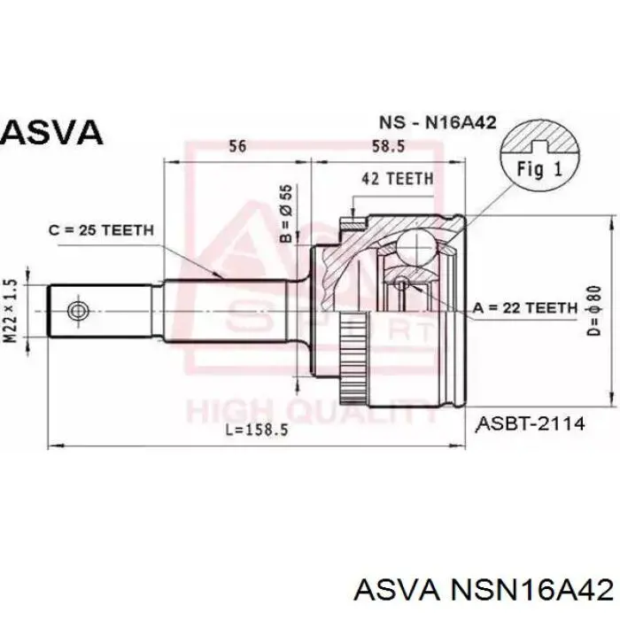 Граната колісна Asva NSN16A42 ціна, від 29.55 USD
