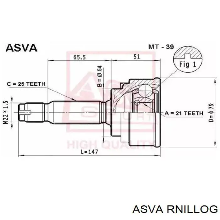 RNILLOG Asva Граната зовнішня