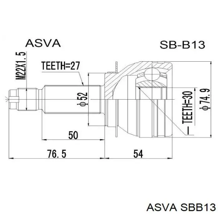 Граната колісна Asva SBB13 ціна, від 25.96 USD