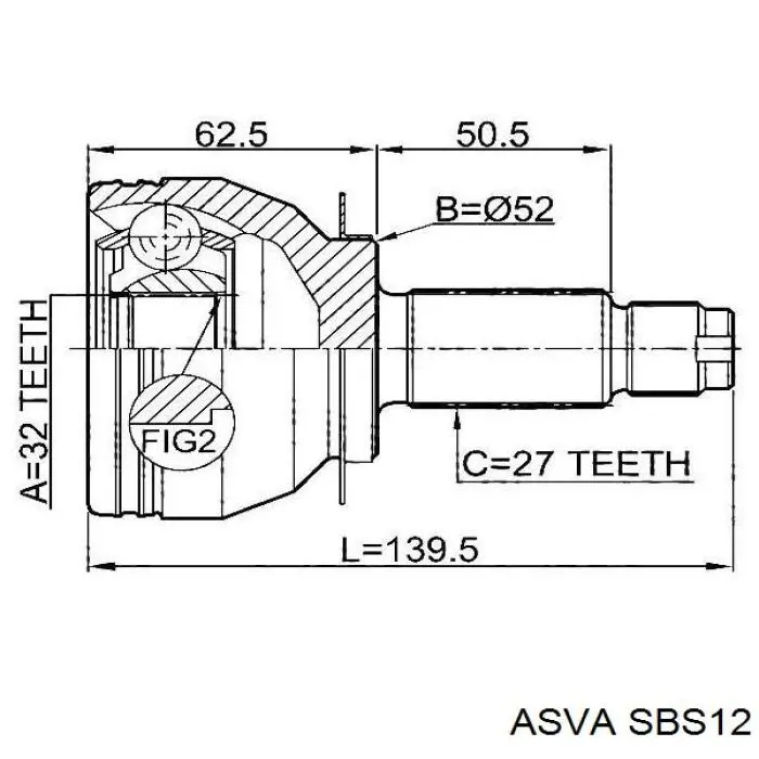 Граната колісна Asva SBS12 ціна, від 28.74 USD