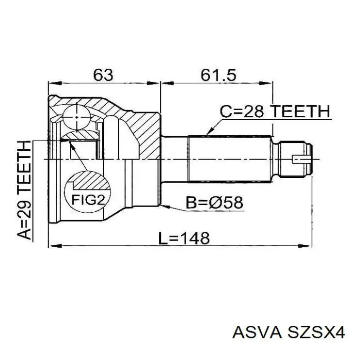 Граната колісна Asva SZSX4 ціна, від 39.75 USD