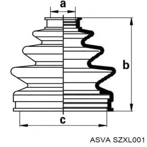 SZXL001 Asva Привід лівий