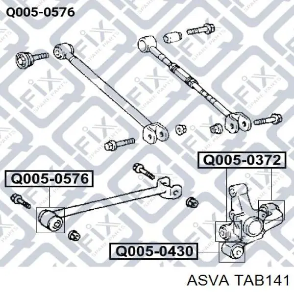 Купити 513236 GSP Сайлентблок задньої поздовжньої тяги