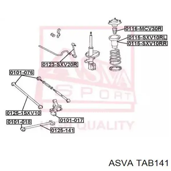 Сайлентблок задньої поздовжньої тяги MRB11019 MarkBest