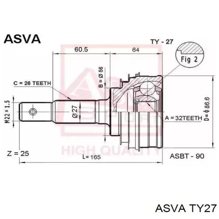 Граната колісна Asva TY27 ціна, від 77.94 USD
