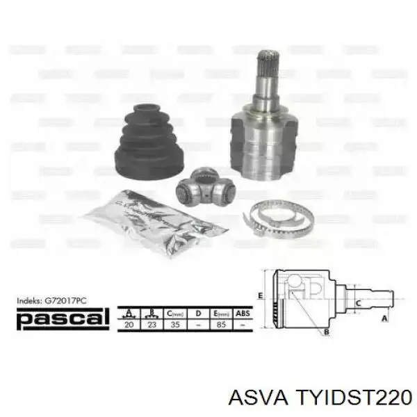 Шарнір кутових швидкостей передній лівий GSP 659046 ціна, від 37.58 USD
