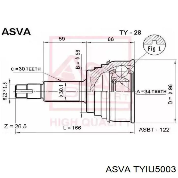 Купити 4340906010 Toyota Граната внутрішня ліва