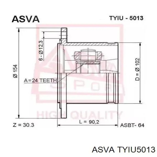 ШРКШ внутрішній, передній Toyota 4340335010 ціна, від 99.25 USD