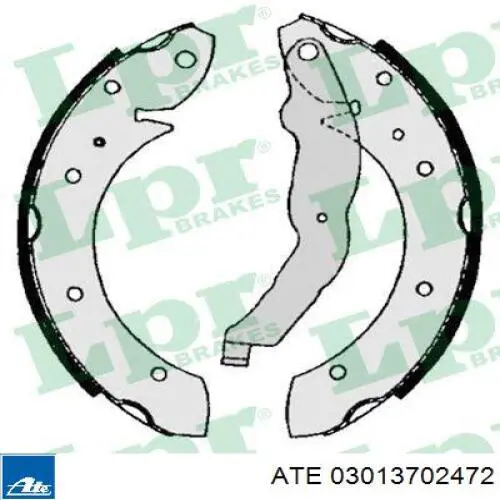 Колодки гальмові задні, барабанні ATE 03013702472 ціна, від 26.17 USD
