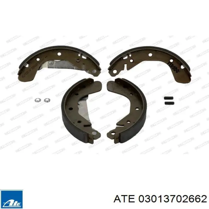 Колодки гальмові задні, барабанні 03013702662 ATE